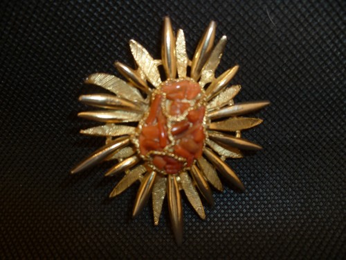 Vintage exquisite brooch pink - brooch,,