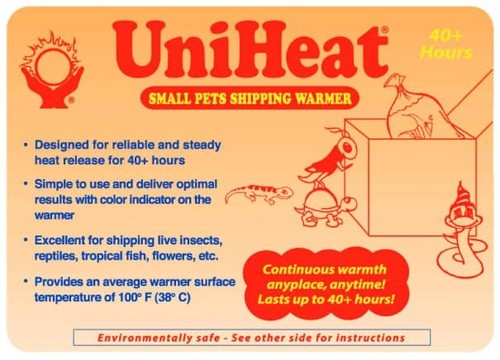 Uniheat shipping warmer - uniheat, hr