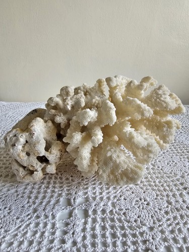 Vintage large natural - vintage, white