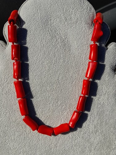 Vintage chunky red bamboo - chunky,