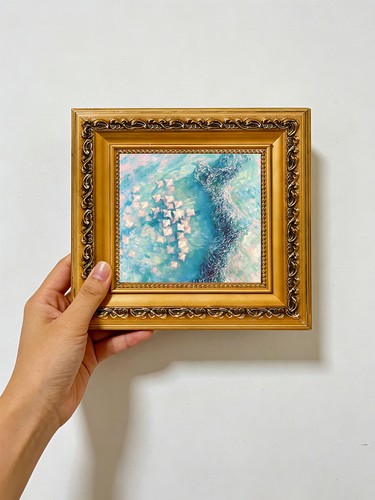 Abstract teal coral reef soft - abstract,