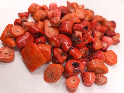 Genuine red coral bead natural - genuine,